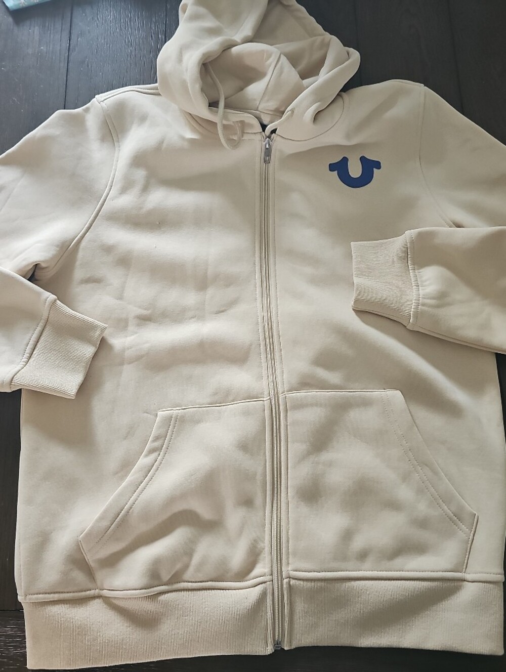 True Religion Overlap Buddha Zip Hoodie Size L